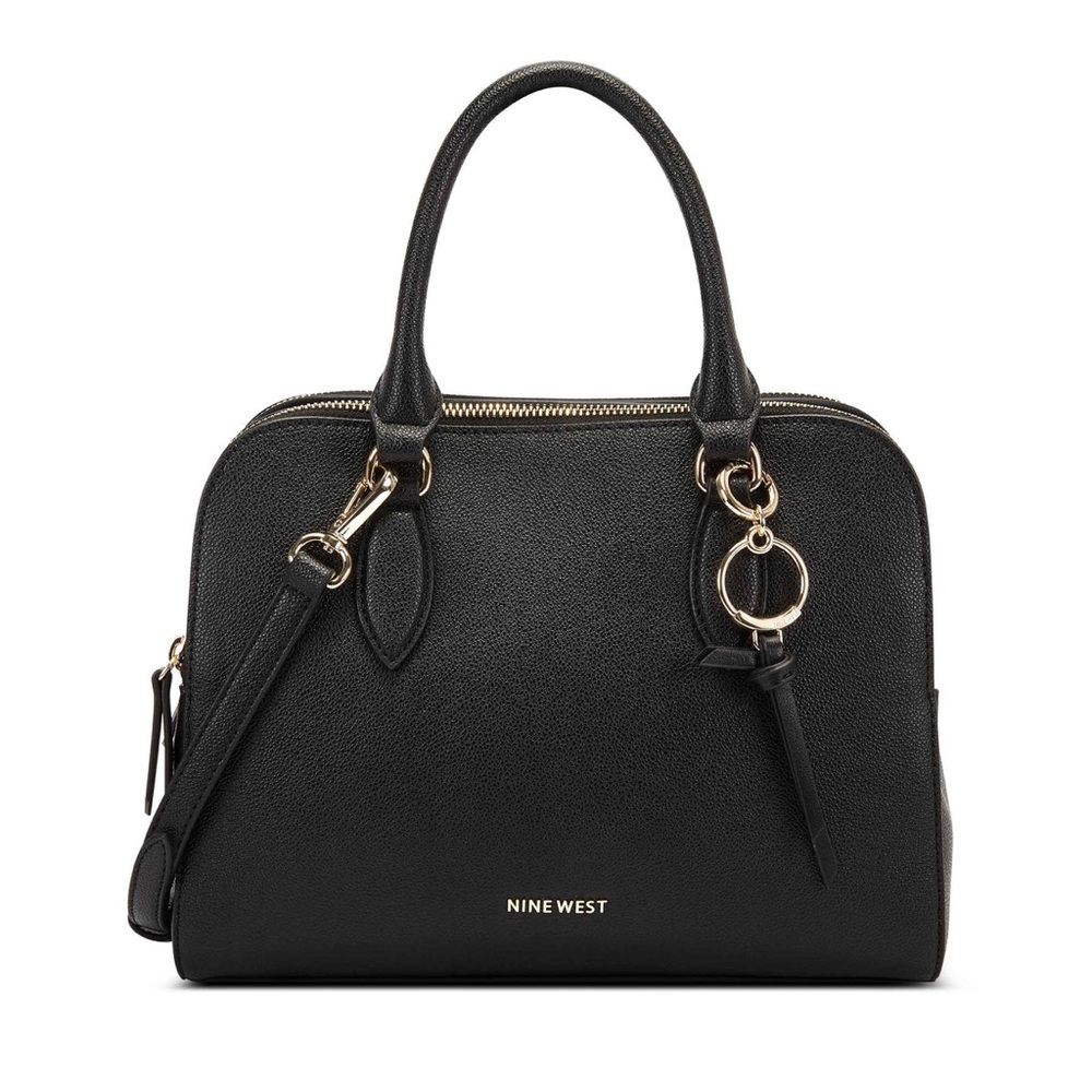 ** sold on ebay*** NINE WEST BLACK CYRA A - LIST SATCHEL CROSSBODY PURSE NWT - Picture 5 of 6